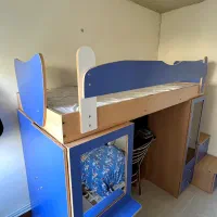 تخت خواب دو طبقه نوجوان|تخت و سرویس خواب|اراک, |دیوار