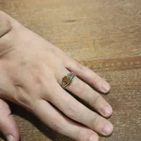 انگشتر نقره مردانه نگین یمنی|کلکسیون اشیاء عتیقه|تهران, اکباتان|دیوار