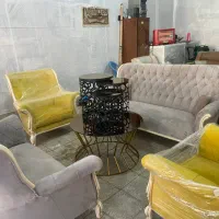 مبل چستر ۷نفره بامیز عسلی|مبلمان خانگی و میز عسلی|پاکدشت, حصار امیر|دیوار