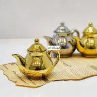 قوری زعفران طلایی زیبا