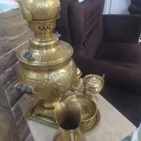 سماور ذغالی،برنجی 6 لیتری