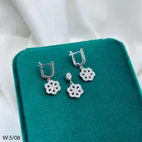 گوشواره و گردنبند نقره اشاغا قیمت گوموش قیز گونی|بدلیجات|تبریز, |دیوار