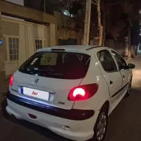 پژو 206 مدل 88 سفید . فنی سالم