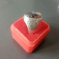 انگشتر نقره عقیق شجر قائن|جواهرات|میبد, |دیوار