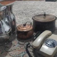 هاونگ هونگ برنجی دیگ مسی قندان مسی پارچ برنجی