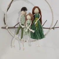 تعدادی دیوارکوب فرشته مکرومه|صنایع دستی و سایر لوازم تزئینی|شهریار, شهریار|دیوار