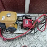 موتور سم پاش به همراه شلنگ و تانک اب500لیتری