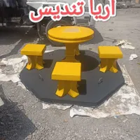 میزشطرنج بتنی گلدان بتنی صندلی گرد چهارنفره|مصالح و تجهیزات ساختمان|تهران, شهر‌زیبا|دیوار