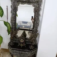 آینه و شمعدان کاملا سالم|بوفه، ویترین، کنسول|فردوسیه, |دیوار