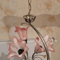 لوستر سه شاخه سالم و تمیز در حد نو|لوستر و چراغ آویز|تبریز, |دیوار