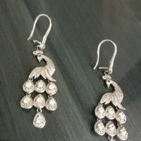گوشواره نقره زیبا و پر کار