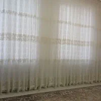 پرده تور گلدوزی شده کاملا سالم و تمیز