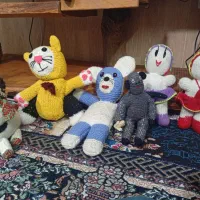 عروسک بافتنی و خارجی تمیز و سالم