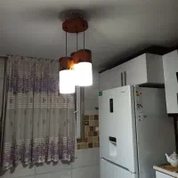 دو عدد لوستر چوبی خارجی