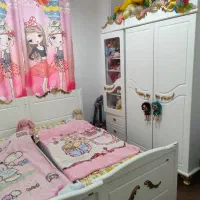 کمد دو در و تخت کودک و نوجوان از برند معتبر ژیک|تخت و سرویس خواب|لاهیجان, کوه بیجار|دیوار