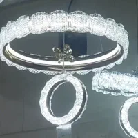 اویز کریستال سه حالت|لوستر و چراغ آویز|یزد, |دیوار