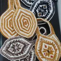 دستگیره سنتی آشپزخانه دست بافت|سفره، حوله، دستمال آشپزخانه|زنجان, |دیوار