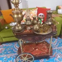 ظروف ومجسمه های برنجی کاملانوبرای جهیزیه عروس|ظروف سرو و پذیرایی|اراک, |دیوار