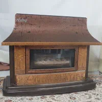 بخاری گازی شهری شومینه بزرگ آدنیس 9500 خیلی تمیز