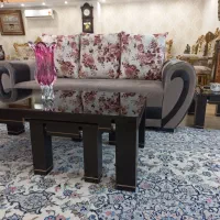 مبل راحتی نیم ست با جلو مبل وعسلی