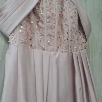 لباس مجلسی آستین آفشولدر سایز۴۴الی۴۸