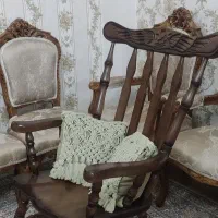صندلی راکی چوبی اصل