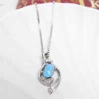 آویز فیروزه نقره