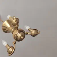 لوستر برنزی با روکش ورق طلا