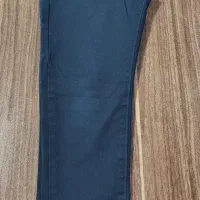 شلوار کتان سورمه ای قد85،کمرکش قابل تنظیم داره