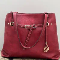 کیف چرم پاییز رنگ قرمز نو