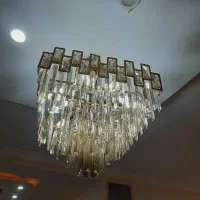 لوستر کریستالی سه عدد|لوستر و چراغ آویز|تهران, شهرک طالقانی|دیوار