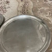 سینی پاسماوری و سینی پذیرایی استیل قدیم|ظروف سرو و پذیرایی|اصفهان, شهرک ولیعصر|دیوار