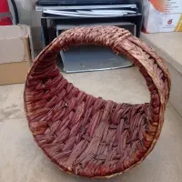 سبد حصیری گل خنچا بزرگ