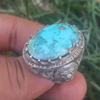 انگشتر فیروزه اصل|زیورآلات و اکسسوری|یزد, |دیوار