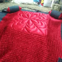لحاف کرسی سنتی و دستدوز زیبا