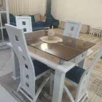 میز ناهار خوری ۴ نفره|میز و صندلی غذاخوری|خرم‌آباد, |دیوار