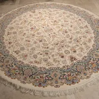 فرش فرهی ۹ متری گرد گل برجسته
