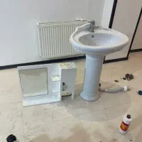 روشویی بهمراه شیر و آینه|لوازم سرویس بهداشتی|شهریار, شهریار|دیوار