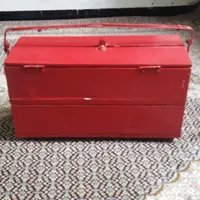 جعبه ابزار.چوبی.دست ساز.پایه دار|ابزارآلات|پارس‌آباد, |دیوار