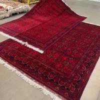 فرش دستباف (بساک) جفت ۶ متری نفیس لاکی