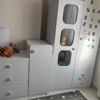 تخت و کمد و میزتحریر کتابخانه|تخت و سرویس خواب|ساوه, |دیوار