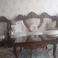 مبل سلطنتی شیک ودرحدنوبا چوب گردو|مبلمان خانگی و میز عسلی|مبارکه, |دیوار