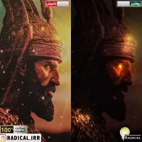 تابلو کوروش پاسارگاد تخت جمشید نوری شب خواب شاه|تابلو، نقاشی، عکس|شیراز, پودنک|دیوار