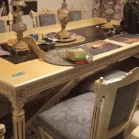 دست دوم ست مبلمان و ناهارخوری چوب گردو