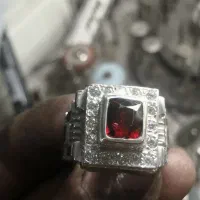 انگشتر یاقوت کاملا دست‌ساز