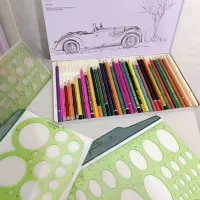 مدادرنگی با جعبه/شابلون/چسب واشی/بسته خودکار