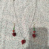 ست گوشواره و گردنبند یلدایی