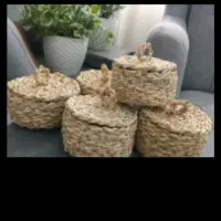 انواع باکس داخلش چوب بافته شده با طناب حصیری