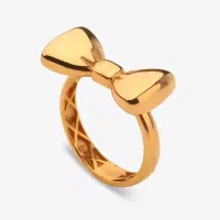 انگشتر طلای مینیمال طرح پاپیون