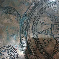 مجمع مسی یا باقلوا خوری قدیمی|کلکسیون اشیاء عتیقه|همدان, |دیوار